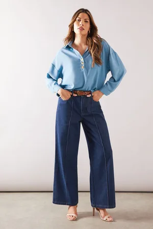 wallis Womens Collared Button Down Blouse - - Size 10 UK