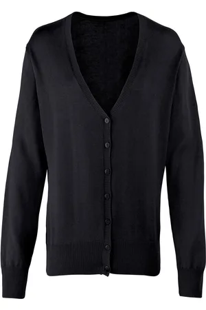Premier Womens/Ladies Cotton Acrylic V Neck Cardigan - Size 10 UK