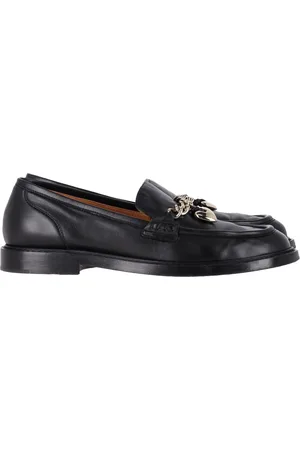 Chloé Pre-owned Womens Chloé Ninna Heart Chain Detail Loafers in Leather - Size EU 40