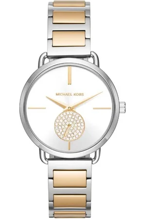 Michael Kors Womens MK3679 Portia Two Tone Multi Dial Bracelet Watch - - One Size