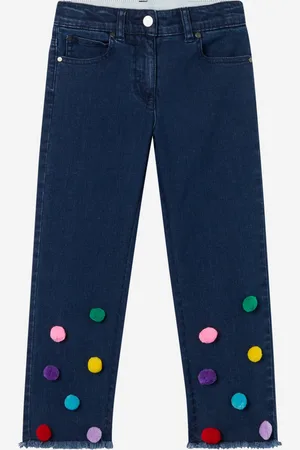 Stella McCartney Girls Pom Pom Jeans in - Size 10Y