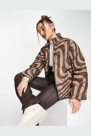 ASOS Womens swirl quilted padded jacket in - Size 4 UK