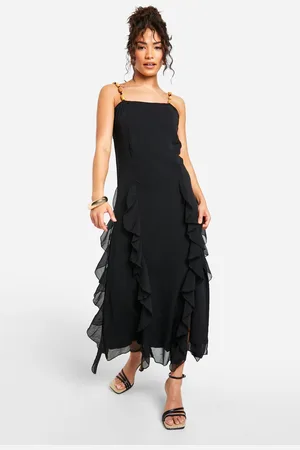 Boohoo Womens Petite Beaded Midaxi Slip Dress - - Size 10 UK