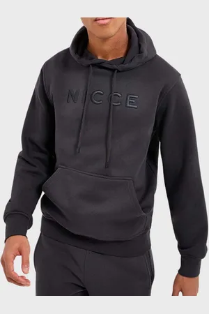 Nicce London Mercury Mens Coal Hoodie - - Size X-Small