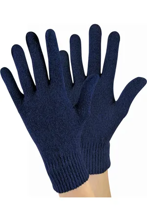 Sock Snob Ladies / Womens Knitted Magic Thermal Wool Gloves for Cold Weather - - One Size