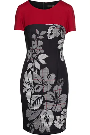 Conquista Womens Red Floral Dress by - - Size EU 46 (Womens)