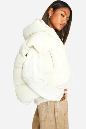 Boohoo Womens Padded Crop Gilet - Nylon - Size 12 UK