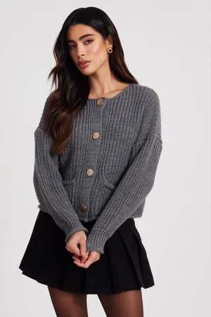 Quiz Womens Chunky Knit Cardigan - Size Medium