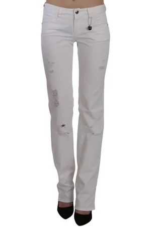 Costume National WoMens Cotton Slim Fit Straight Jeans Pants material_cotton - Size 28 (Waist)