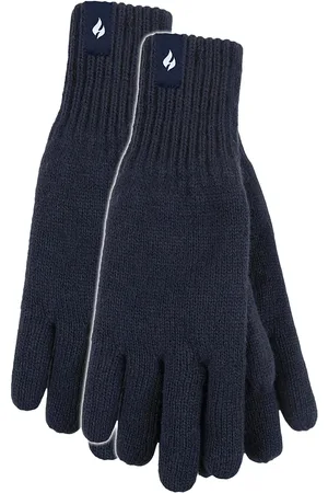 Heat Holders Mens Thermal Gloves with Protective Ribbed Cuff - - Size L/XL