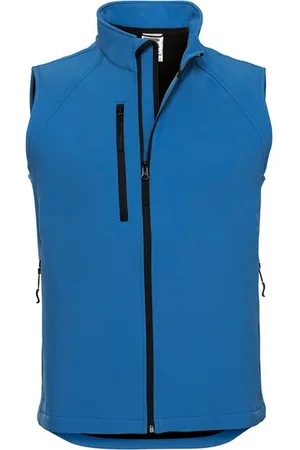 Russell Athletic Mens Softshell Gilet (Azure) - - Size X-Small
