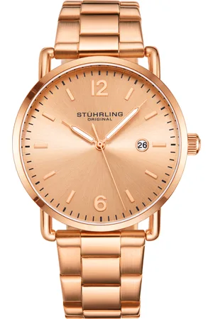 Stuhrling Mens Gold Oslo Quartz 38mm - One Size
