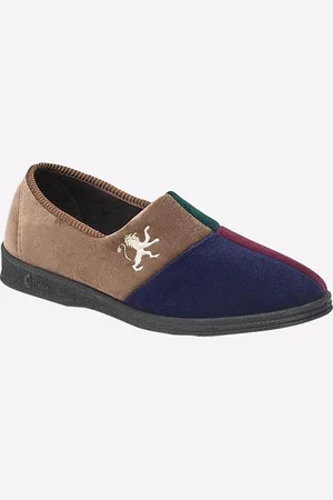 Comfylux Harlequin Slippers Mens - - Size UK 7