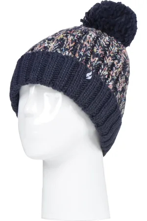 Heat Holders Womens - Ladies Thermal Winter Bobble Hat with Large Pom Pom - - One Size