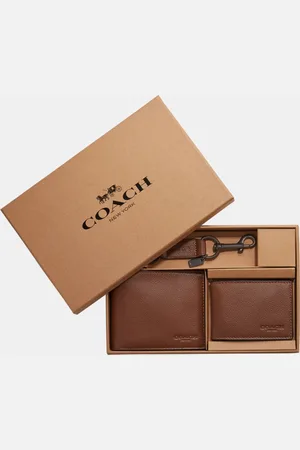 Coach Mens 3 in 1 Wallet in Sport Calf Gift Box - Leather - One Size