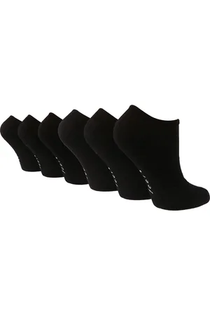 Wild Feet Womens 6 Pair Multipack Ladies Bamboo Sport Trainer Socks