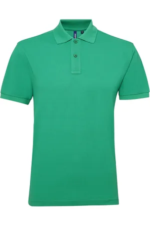 Asquith Mens Short Sleeve Performance Blend Polo Shirt (Kelly) - - Size 3XL