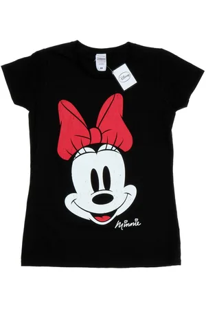 Disney Womens/Ladies Minnie Mouse Distressed Face Cotton T-Shirt - Size Large
