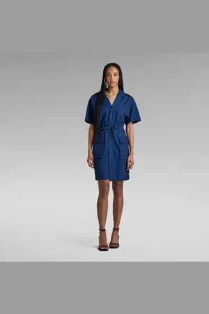 G-Star Womens G-Star RAW Soft Utility Dress - Cotton - Size Medium