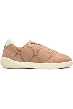 HUGO BOSS Womens Riven Tenn Trainers - Leather - Size UK 7