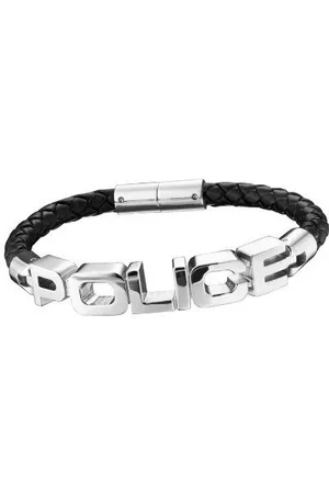 Police : "SIGNATURE" Bracelet - Leather - One Size
