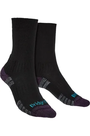Bridgedale Womens Hiking Lightweight Merino Socks - / Purple Merino Wool - Size 7-8.5 (UK Shoe)