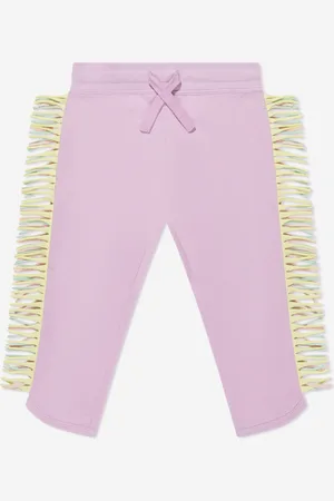 Stella McCartney Girls Tassel Joggers in Pink - - Size 6Y