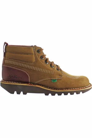 Kickers Kick Hi Mash Up Mens Boots Leather - Size UK 7