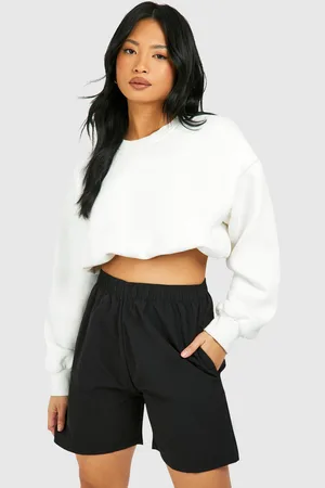 Boohoo Womens Petite Longline Parachute Shorts - - Size 8 UK