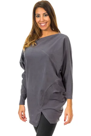 Met Womens sweater with bat sleeves and boat neck 10DVE0780 - Cotton - Size Small