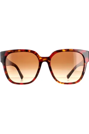 VALENTINO Square Womens Red Havana Gradient VA4111 Sunglasses - One Size