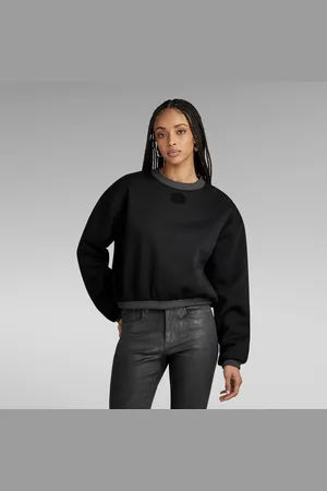 G-Star Womens G-Star RAW Badge Logo Oversized Sweater - Cotton - Size Small