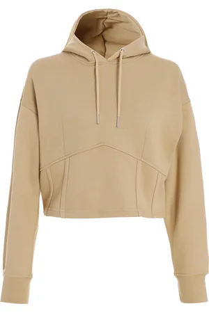 Quiz Womens Cropped Corset Hoodie Cotton - Size Medium
