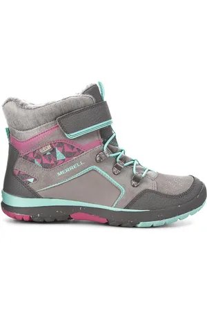 Merrell Childrens Unisex ML-G Moab Polar Waterproof Kids Boots Leather - Size UK 6