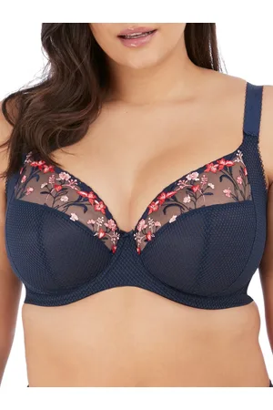 Elomi Womens Charley Side Support Plunge Bra - Polyamide - Size 46DD