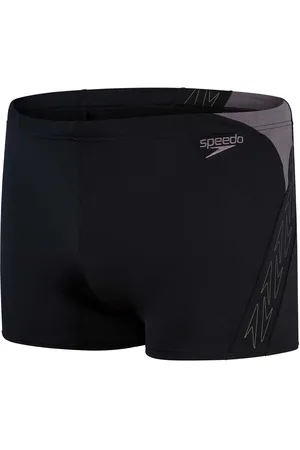 Speedo Mens Hyper Boom Splice Aqua Shorts in Grey - Size 28 (Waist)