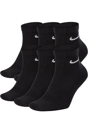 Nike SX7669 Unisex Everyday Cushion Ankle Training Socks (6 Pairs) Cotton - Size Large