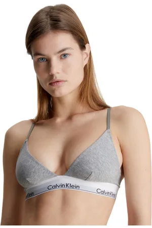 Calvin Klein Womens 000QF1061E Modern Cotton Triangle Bra - - Size Large