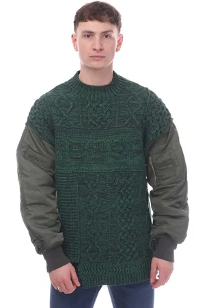 AMBUSH Mens Bomber Sleeves Crewneck Sweatshirt in - Size Small