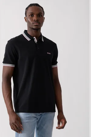HUGO BOSS Paddy Mens Organic Cotton Polo With Contrast Logo Details - - Size Small