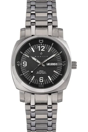 Nautis Mens Stealth Bracelet Watch w/Day/Date - Stainless Steel - One Size