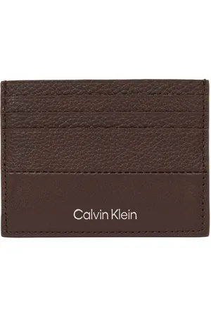 Calvin Klein Mens Accessories Leather Cardholder in - One Size