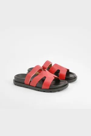 Boohoo Womens Cut Out Detail Sliders - - Size UK 3