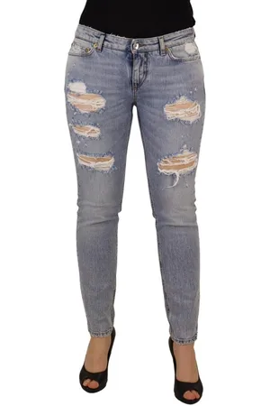 Dolce & Gabbana WoMens Cotton Stretch Skinny Low Waist Denim Jeans material_cotton - Size IT 42 (Womens)