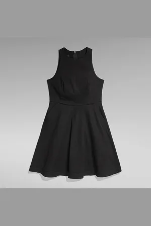 G-Star Womens G-Star RAW Core Fit And Flare Dress - Cotton - Size X-Large
