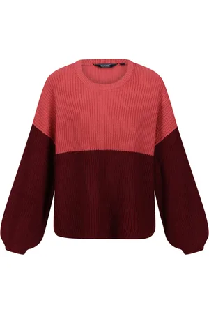 Regatta Womens/Ladies Kamaria Knitted Jumper (Mineral /Cabernet) - Size 12 UK