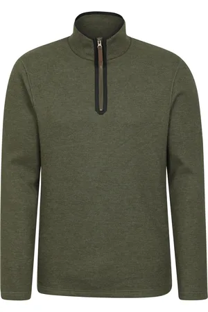 Mountain Warehouse Mens Beta Contrast Zip Top (Dark ) - Size 3XL