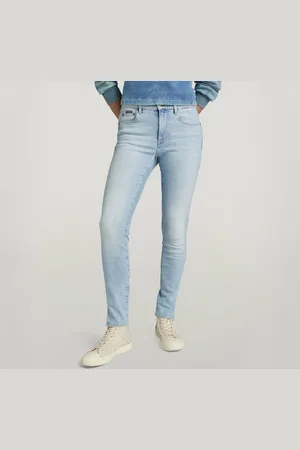 G-Star Womens G-Star RAW 3301 Skinny Split Jeans - Cotton - Size 27W/32L