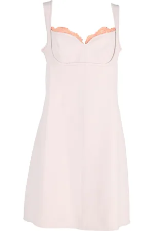 Stella McCartney Pre-owned Womens Lace-Trimmed Mini Dress in Viscose - Size Large