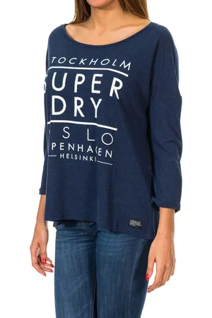 Superdry Nordic Slouch Crew G60119XNS WoMens 3/4 Sleeve Sweater - viscose - Size 2XS